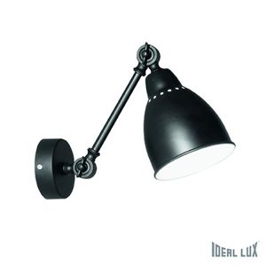 Ideal Lux NEWTON AP1 NERO LAMPA NÁSTĚNNÁ 027852