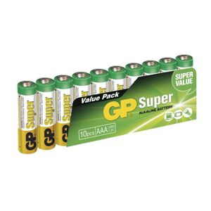 GP Batteries GP Alkalická baterie GP Super LR03 (AAA) fólie 1013100102
