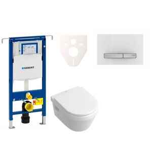 Cenově zvýhodněný závěsný WC set Geberit do lehkých stěn / předstěnová montáž+ WC Villeroy & Boch Omnia Architectura 111.355.00.5NB8