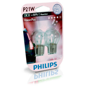 Philips P21W VisionPlus 12V 12498VPB2