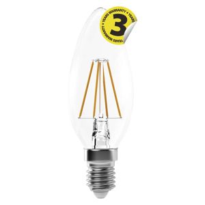 EMOS LED žárovka Filament Candle A++ 4W E14 neutrální bílá 1525281204