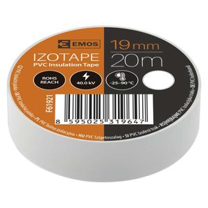 EMOS Izolační páska PVC 19mm / 20m bílá 2001192010