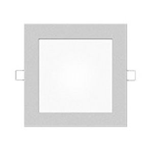 Mivvy LED podhledové svítidlo SLIM GRANITE GREY (SILVER) 200x200 mm 15W/3000K SLM20203KG Teplá bílá