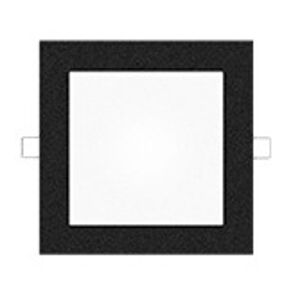 Mivvy LED podhledové svítidlo SLIM VOLCANO BLACK 200x200 mm 15W/4500K SLM20204K5B Studená bílá
