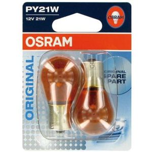 OSRAM PY21W 7507-02B, 21W, 12V, BAU15s blistr duo box