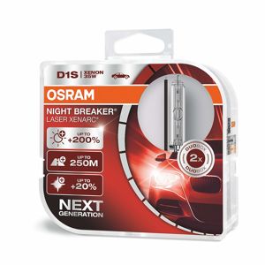 OSRAM XENARC D1S NIGHT BREAKER LASER 66140XNL-HCB 35W +200% 2ks