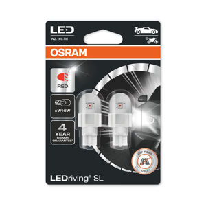 OSRAM LED W16W 921DRP-02B RED 12V 2W W2.1x9.5d PREMIUM