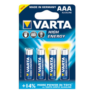 Varta baterie alkalická 1,5V AAA  High Energy 4903 LR03/4BL