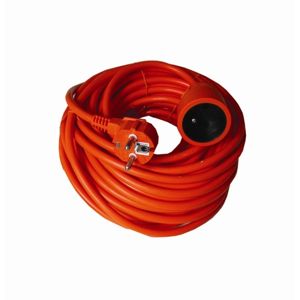 Solight prodlužovací kabel - spojka, 1 zásuvka, oranžová, 20m PS17