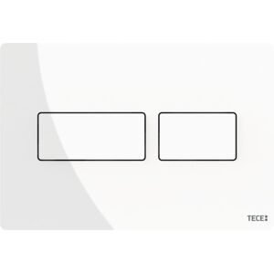 Ovládací tlačítko Tece Solid bílá lesk 9240432