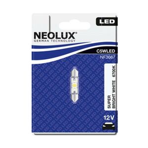 NEOLUX LED 12V 0,5W SV8,5-8 36mm 6700K Super Bright White blistr 1ks NF3667
