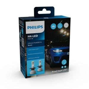 Philips LED H4 12V 18W Ultinon Pro6000 Boost 5800K +300% homologace 2ks 11342U60BX2