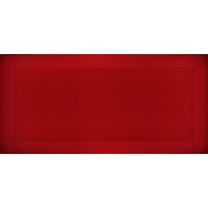 Obklad Ribesalbes Chic Colors rojo bisel 10x20 cm lesk CHICC1352