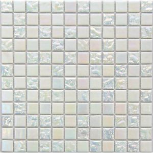 Skleněná mozaika Mosavit Drops blanco 30x30 cm lesk DROPSBL50