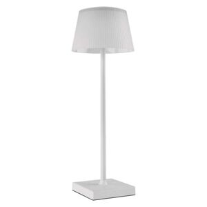 EMOS LED stolní lampa KATIE, nabíjecí, bílá Z7630W