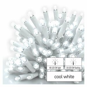 EMOS Profi LED spojovací řetěz blikající bílý – rampouchy, 3 m, venkovní, studená bílá D2CC04