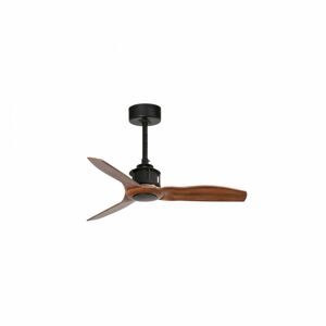 FARO JUST FAN XS, černá/dřevo, stropní ventilátor 81cm