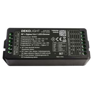 Light Impressions Deko-Light RF-smart, LED stmívač 5v1, 5 kanálový, 12-48V DC, 20A RF / Zigbee 3.0 / Intelli-Push 843505