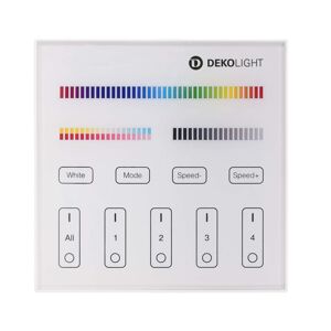 Light Impressions Deko-Light RF-smart, dálkové ovladání na zeď, bílá, 4 zóny, Single/CCT/RGB/RGBW/RGB+CCT 843513