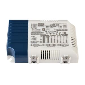 Light Impressions Meanwell LED-napájení DIM, Multi CC, LCM-25BLE / Casambi + Push konstantní proud 350/500/600/700/900/1050 mA IP20 stmívatelné 6-54V DC 18,90-25,20 W 862243