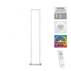 PAUL NEUHAUS LEUCHTEN DIREKT LED stojací svítidlo stříbrná barva, nožní vypínač, stmívatelné Sidelight RGB Rainbow 2700-5000K LD 14640-55