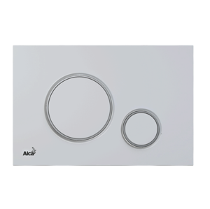 Ovládací tlačítko Alca pro předstěnové instalační systémy, bílá-mat/chrom-lesk M776