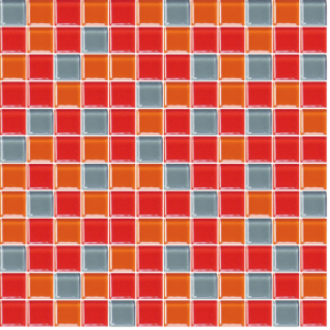 Skleněná mozaika Premium Mosaic vícebarevná 30x30 cm lesk MOS25MIX3