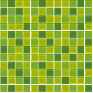 Skleněná mozaika Premium Mosaic zelená 30x30 cm lesk MOS25MIX4