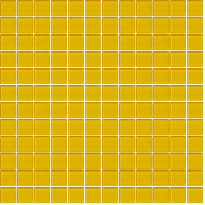 Skleněná mozaika Premium Mosaic žlutá 30x30 cm lesk MOS25YE