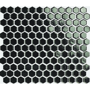 Keramická mozaika Premium Mosaic černá 26x30 cm lesk MOS26BK