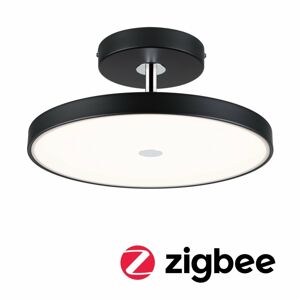 PAULMANN LED stropní svítidlo Smart Home Zigbee 3.0 Hildor 2700K 230V 25W stmívatelné černá mat/chrom