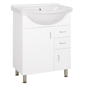 Koupelnová skříňka s umyvadlem Keramia Pro 60x50 cm bílá PRO60DV