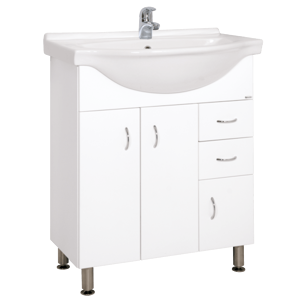 Koupelnová skříňka s umyvadlem Keramia Pro 70,5x50,5 cm bílá PRO70DV