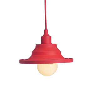 RED - DESIGN RENDL RENDL AMICI závěsná silikonová lampa červená 230V E27 42W R10619