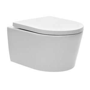 WC závěsné SAT Brevis včetně prkénka softclose, zadní odpad SATBRE010RREXP