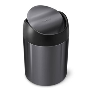 Odpadkový koš volně stojící Simplehuman Mini bin 1,5 l Černá nerez ocel mat SHCW2078