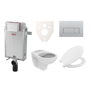 Cenově zvýhodněný závěsný WC set Alca k zazdění + WC S-Line S-line Pro SIKOAP9