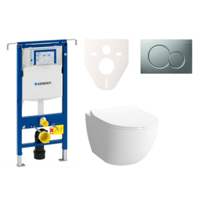 Cenově zvýhodněný závěsný WC set Geberit do lehkých stěn / předstěnová montáž+ WC VitrA VitrA Shift SIKOGES4N3