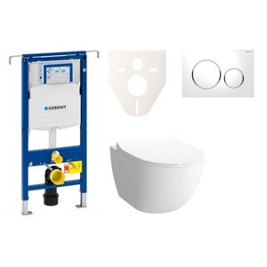 Cenově zvýhodněný závěsný WC set Geberit do lehkých stěn / předstěnová montáž+ WC VitrA VitrA Shift SIKOGES4N4