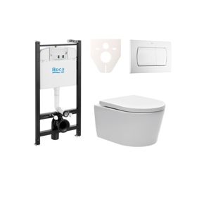Cenově zvýhodněný závěsný WC set Roca k zazdění + WC SAT Brevis SIKORW1