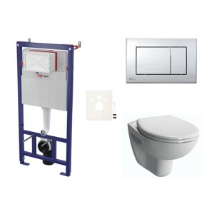 Cenově zvýhodněný závěsný WC set SAT do lehkých stěn / předstěnová montáž+ WC VitrA Normus SIKOSSNOR21K