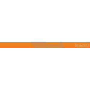Listela Rako Concept oranžová 1,5x25 cm lesk VLAG8001.1