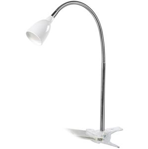 Solight LED stolní lampička, 2.5W, 3000K, clip, bílá barva WO33-W