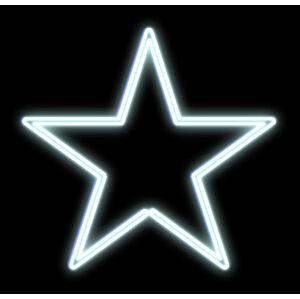 DecoLED LED světelná hvězda, závěsná, pr. 80 cm, ledově bílá