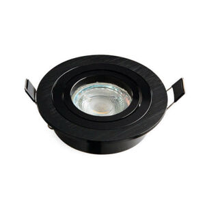 HEITRONIC vestavné svítidlo DL7801 černá kruhové GU10 500595