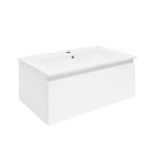 Koupelnová skříňka s umyvadlem SAT B-Way 79x30x45 cm bílá lesk BWAY80WU4
