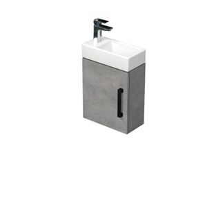 Koupelnová skříňka s umyvadlem SAT Cube Way 40x47,5x20 cm beton mat CUBE320401DCBE