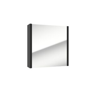 Zrcadlová skříňka SAT Delano 60x60 cm lamino černá DELANOG60C