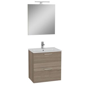 Koupelnová sestava s umyvadlem zrcadlem a osvětlením Vitra Mia 59x61x39,5 cm cordoba MIASET60C2