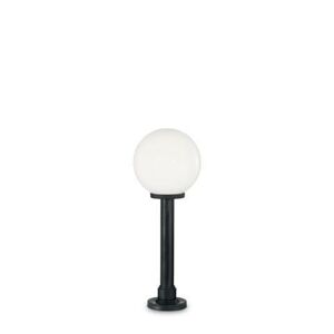 Venkovní sloupkové svítidlo Ideal Lux Classic Globe PT1 Small White 187549 E27 1x60W IP44 černé s bí